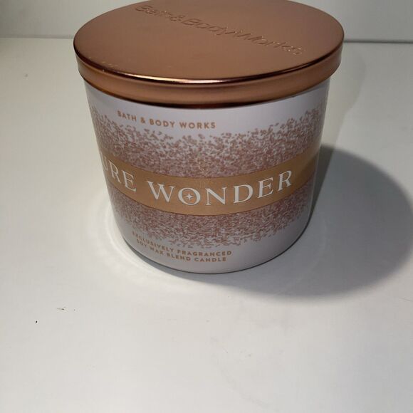 BATH & BODY WORKS 3 WICK 14.5 OZ ~"PURE WONDER - Picture 5 of 5